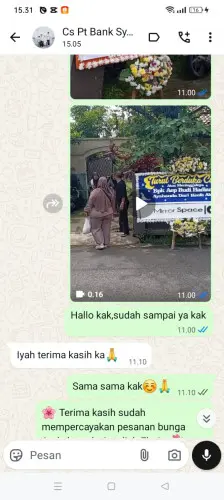 Testimonial Papan Bunga cilayang